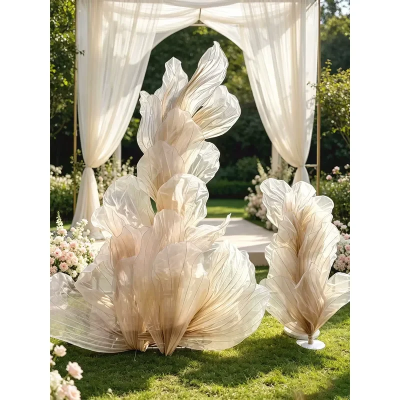J-174 Dreamy Elegant Realistic Flowing Giant Art Installation for Wedding Decorations Backdrops Prop Wedding Supplies