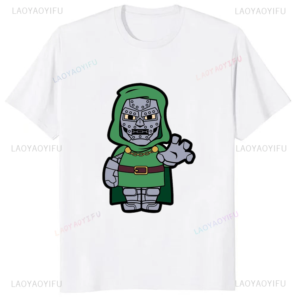 New Arrival MF DOOM The Masked Man Fantasy Tees Fashion Casual Streetwear Hip-hop Hipster Loose O-neck Hot Sale Tops Tshirt