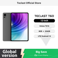 Teclast T60 12 inch 2K Tablet Android 14 8GB+12GB RAM 256GB ROM T616 octa-core 8000mAh 18W PD Fast Charging 4G VoLTE GPS Tablets
