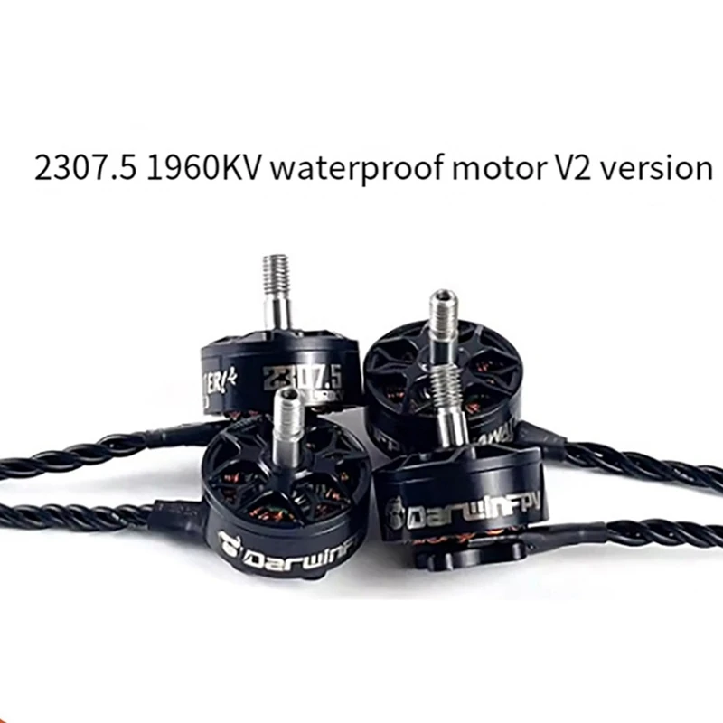 Motor Voor Darwinfpv 2307.5 1960kv Aeromodelling Drone Traverser Voor Hulk Ii Waterdichte Motor V2 Versie Motor