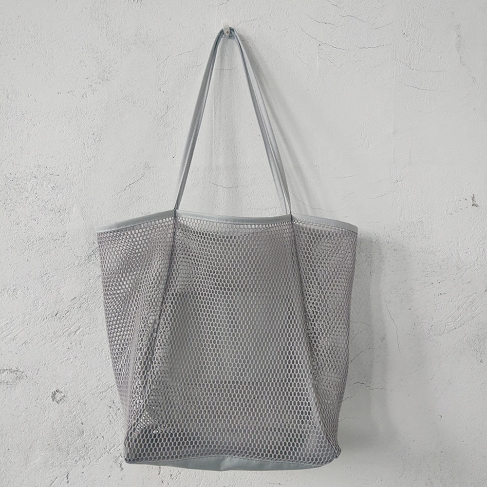 Mesh Beach Tote Bag para exterior, Design simples