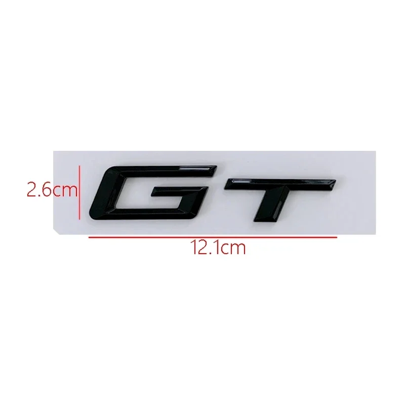 3d ABS GT Logo Litery Emblemat bagażnika samochodowego Odznaka do BMW serii 5 3 320d E36 320 C 400 650 530 F07 F34 G32 GT Naklejka Akcesoria