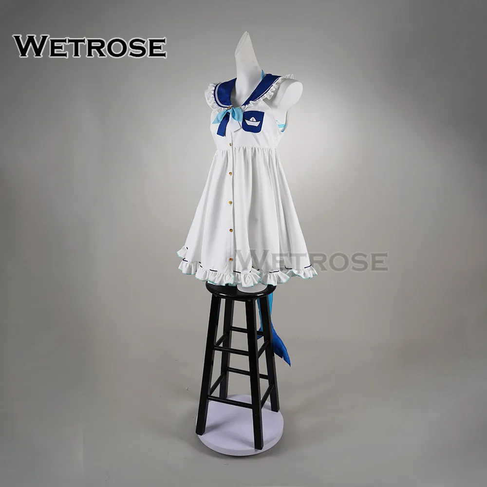 【Wetrose】متوفر في المخزون أزياء Vtuber Sameko Saba التأثيرية بدلة البحارة فستان لطيف