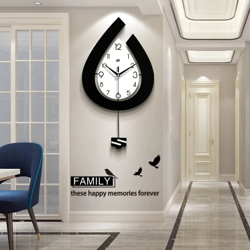 Xenomorph Creative Wall Watch Living Room Aesthetic Vintage Modern Wall Watch Design Nordic Relogio De Parede Room Decorations