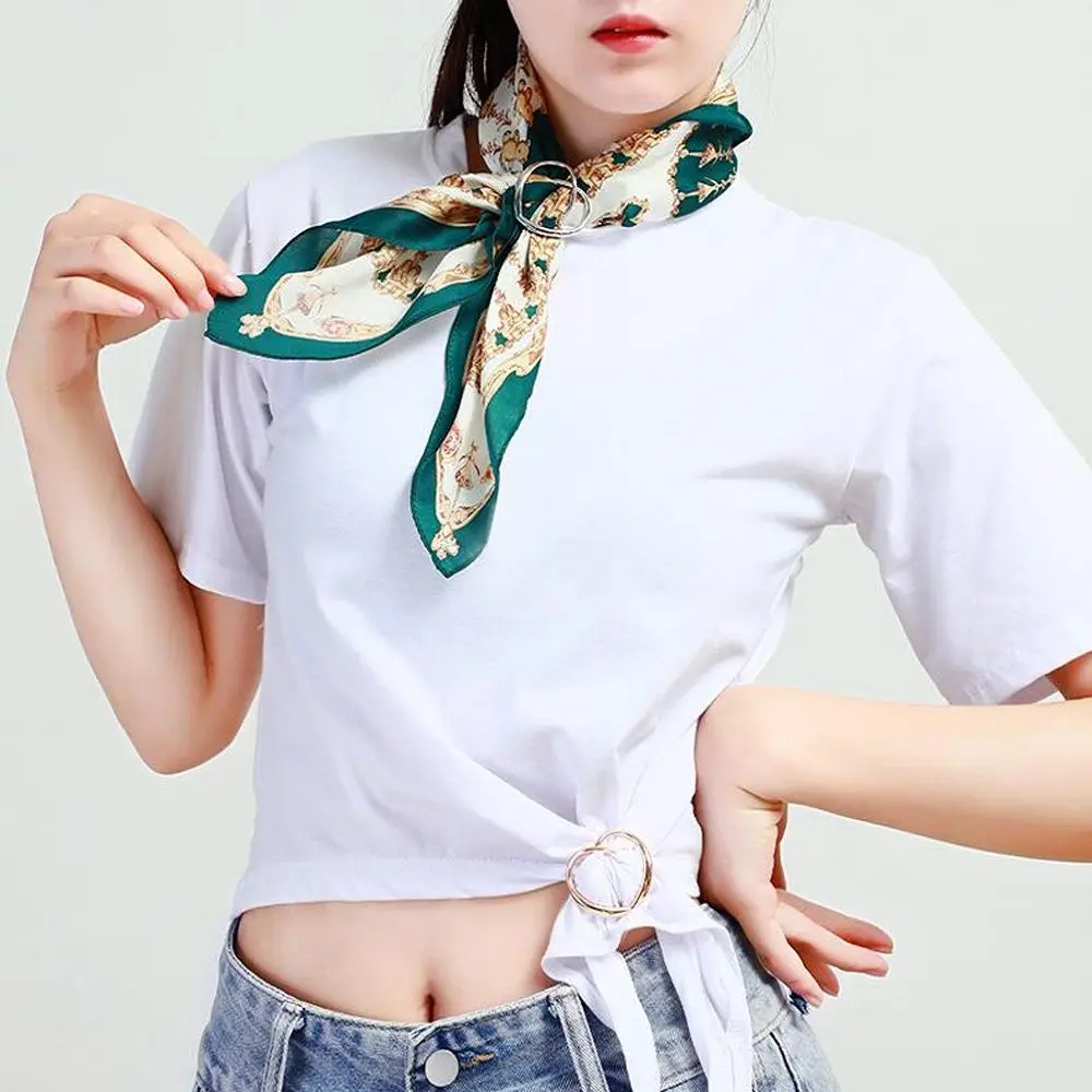 

Fashion Elegant Three-ring Love Heart Fashion Jewelry Scarf Ring Scarf Buckle Shawl Clip Brooch