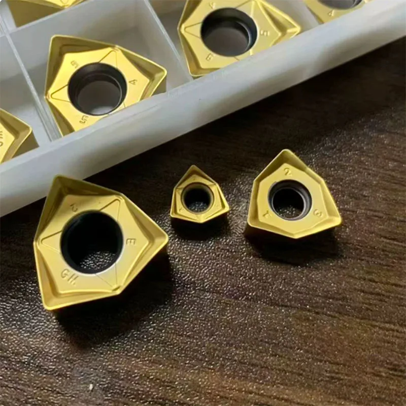 10PCS WNMU040304-GM  WNMU060408-GM WNMU080608-GM Indexable CNC Metal ceramics Insert fast feed Milling Insert For steel
