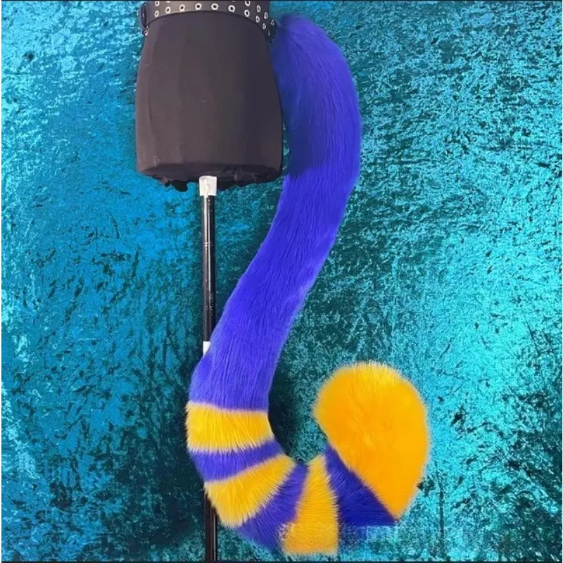 Fluffy Animal Long Tails Furry Long Cat Tail Halloween Party Props Handmade Anime Fursuit COSPLAY Props Kig Cosplay Costume