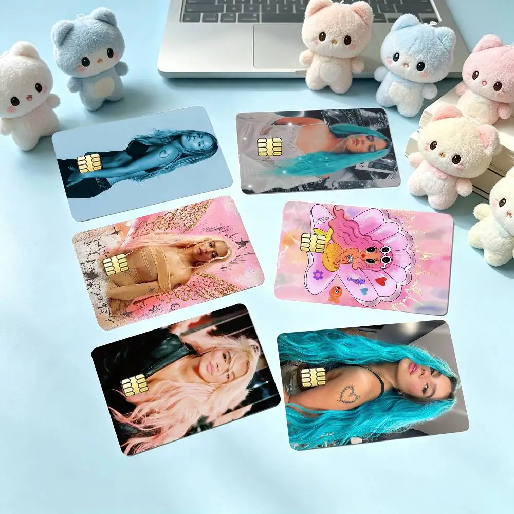Karol G Top Singer Colombian Credit Card HD Stickers Small Chip Waterproof Sticker Game Card Decal Gift