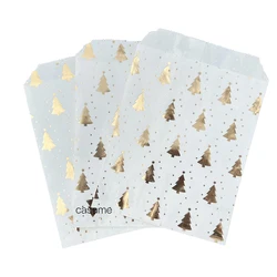 50pcs Rose Gold Silver Candy Buffet Bags Polka Dot Star Chevron Stripe Cookie Food Pack Bags Kids Birthday Party Treat Favor Bag