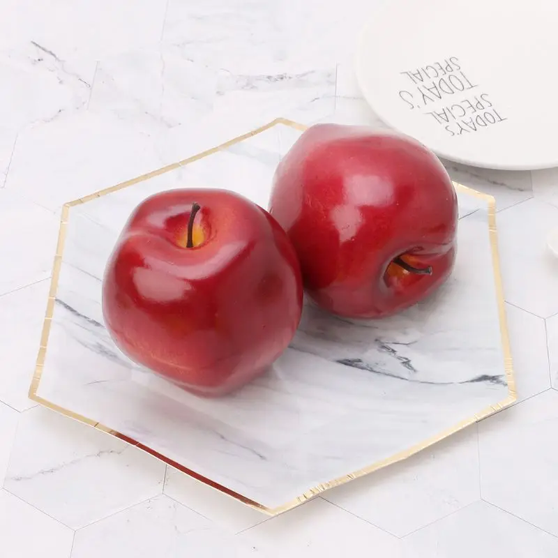 Frutta artificiale realistica realistica Red Delicious Kitchen Fake Display Deco