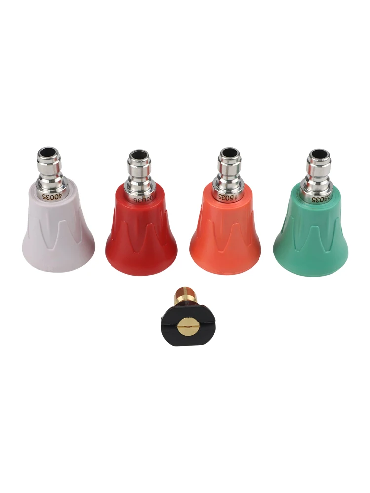 Quick Connect Pressure Washer Nozzle Set 5pcs 014 Inch Fitting Color Coded Nozzles for Home and Commercial Use