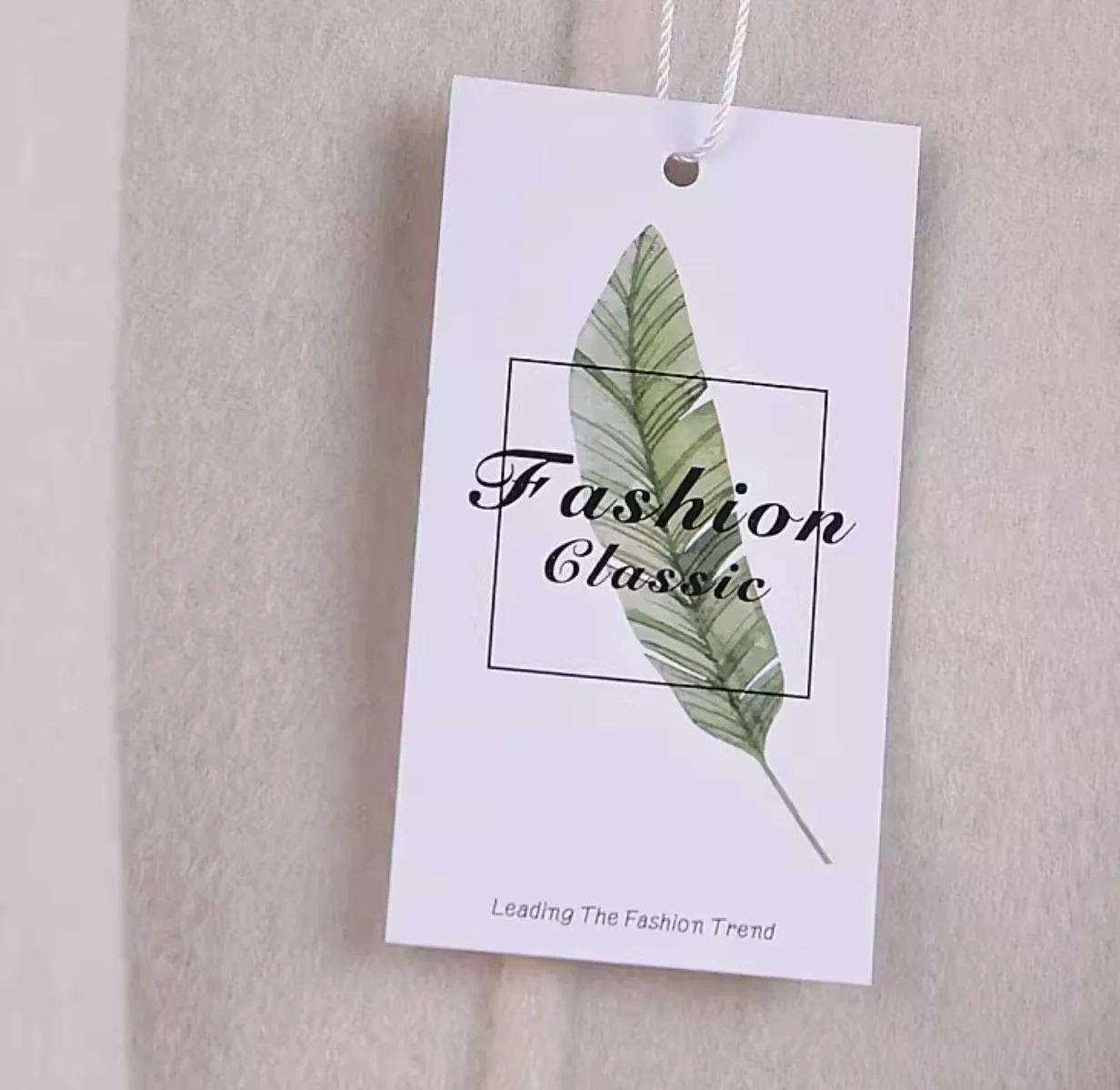Customized Hang Tags hangtag Trademark Manufacture Clothing Swing Tag Printed Design Brand Printing Custom Paper Tags