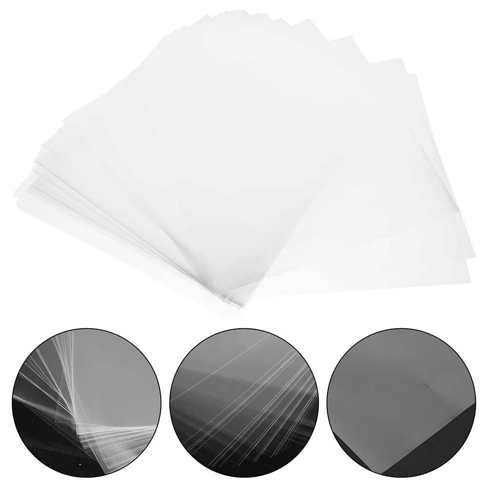 

100Pcs Clear Cellophane Paper Sheets Multi-Use for Homemade Chocolates Nougat Cellophane Sheets DIY Craft Supplies