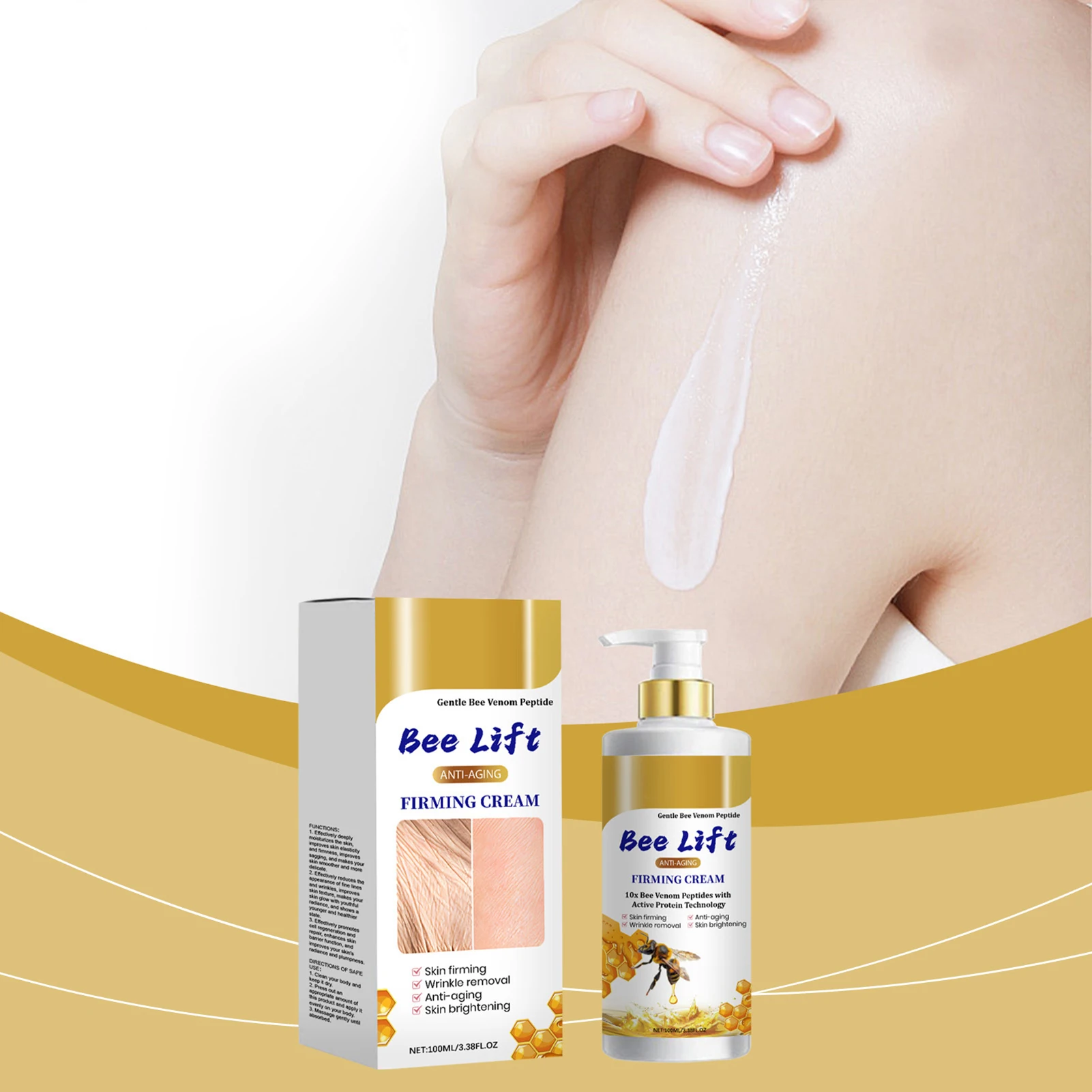 

BeeLift Anti-Aging Firming Cream 24-Hour Moisturizing Body Cream for Face Hands Legs And Neck