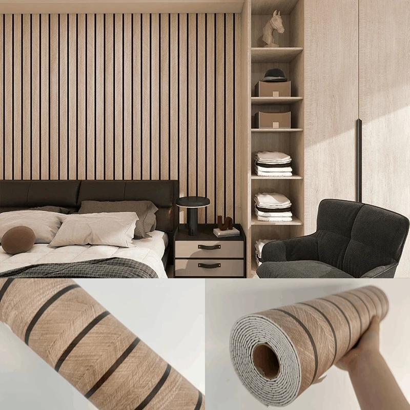 10M/5M/3M Houtnerf zelfklevend Behang voor Slaapkamer Woonkamer Muur bekleding Peel & Stick Waterdichte Muur Sticker Home Decor