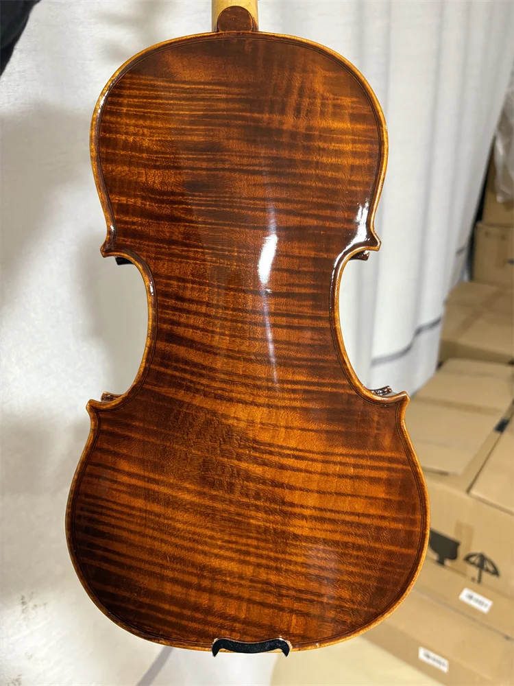 ACTUAL PHOTO Antique One-Piece Back Advanced Hand Crafted Cкрипка 4/4 كمان  Fiddle Free Violin Case Bow violin accessories