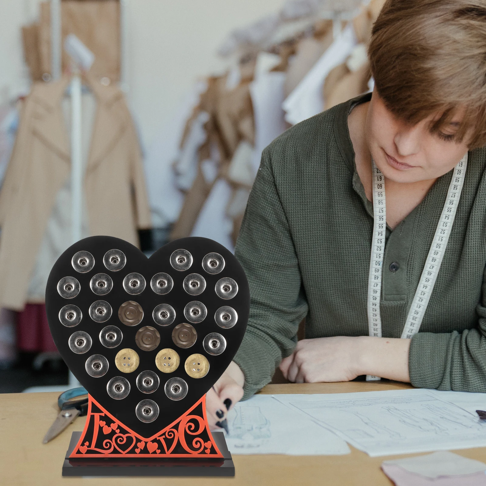 

Jewelry Buttons Display St Earring ganizer Board Holder Large Capacity Metal Durable Storage Solution Compact Design