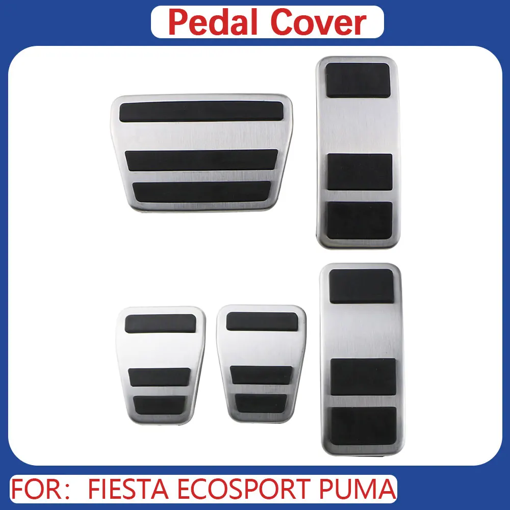 Car Pedals Gas Brake Pedal Cover Pad for Ford Fiesta MK8 2013-2023 Ecosport 2012 - 2023  Puma 2019 - 2023 AT MT Accessories