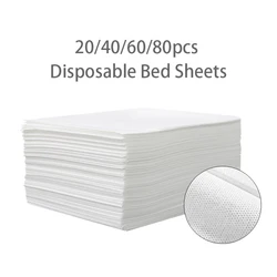 20/40/60/80pcs Thick Disposable Bed Sheets Salon Spa Beauty Tatoo Non-woven Sheets Breathable Disposable Travel Hotel Sheets