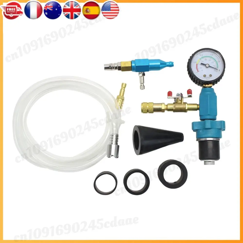 Vacuum Purge Tool Cooling System Vacuum Purge Antifreeze Change Filler Set Auto Car Radiator Coolant Purging Tools Set for Cars