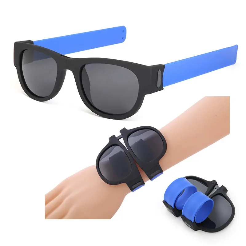 New Sailicone Ring Bracelet Patter Rings Sunglasses Cycling Travel Convenient To Carry Personality Foldable Polarizer UV 400