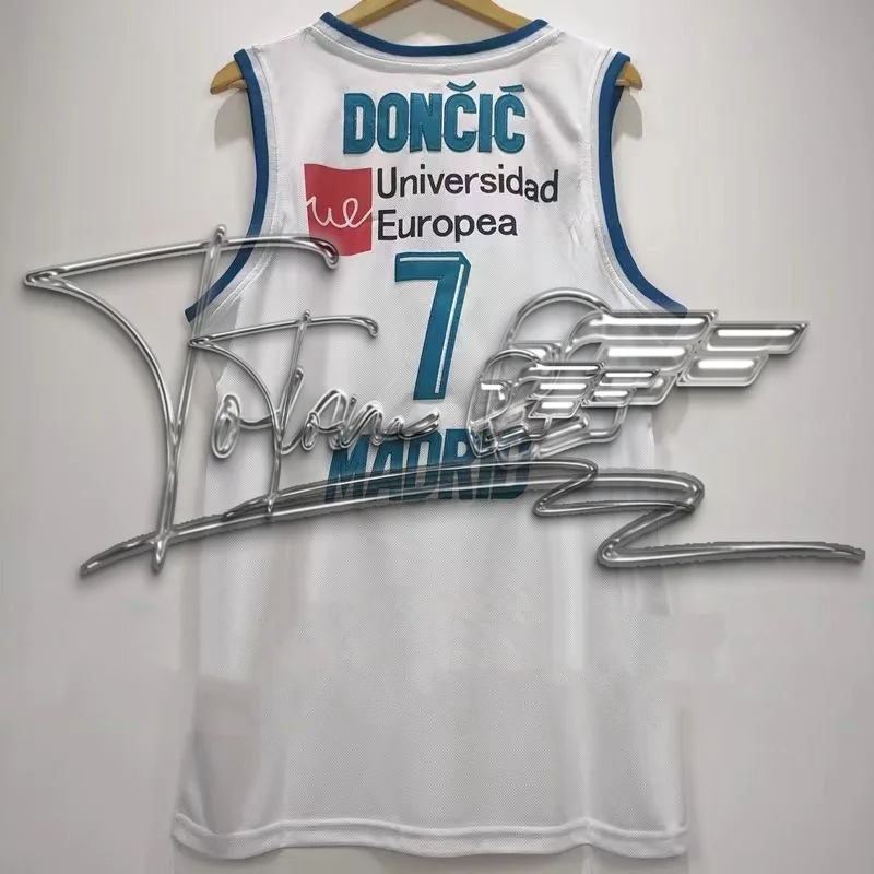 

Баскетбольная майка 2024 TEKA 7 DONCIC, модная спортивная одежда для активного отдыха, белый свободный жилет в стиле хип-хоп