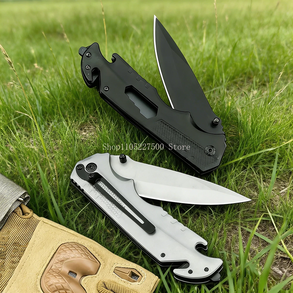 Outdoor Multifunctional Folding Blade Pocket Knife Fruit Knife Utility Walking Tour BBQ Wilderness Survival Jungle Rescue Tools