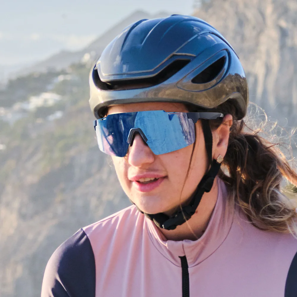 

Модные безрамные ветрозащитные спортивные солнцезащитные очки YOOLENS с цветным покрытием для бега и езды на велосипеде на открытом воздухе YKC03-06