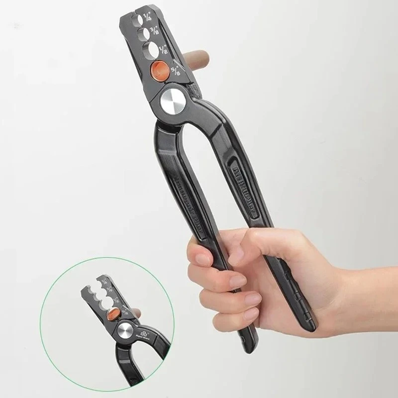 Copper Tube Repair, Round and Flat Copper Tube Repair Machine Bent Tube Repair Round Clamp Refrigeration Tool Clamp Repair Tool