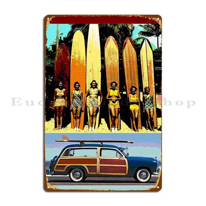 Cool Babes And Hot Rod Metal Signs Funny Customize Pub Plates Character Garage Tin Sign Poster