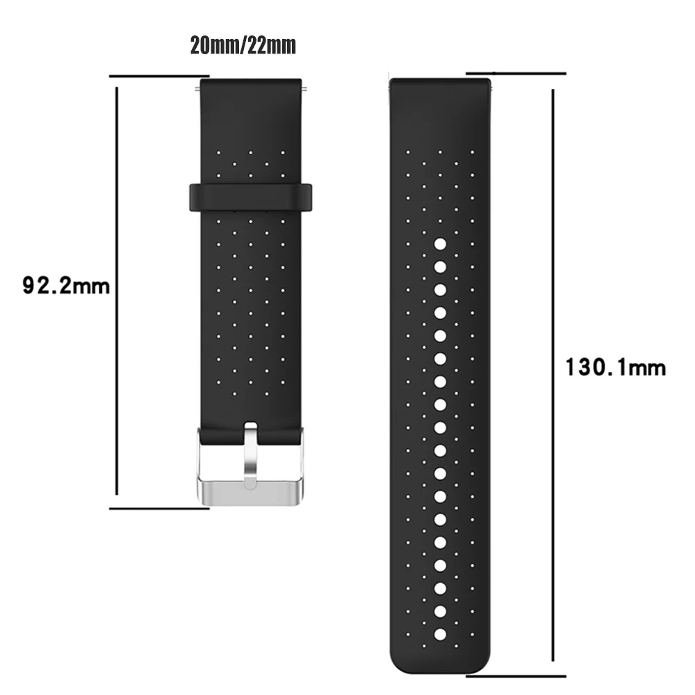 20 22mm Sports Breathable Bracelet For COROS Pace 3 Strap For COROS Pace 2 APEX 2 Pro 46mm 42mm Silicone Smartwatch Watch Bands