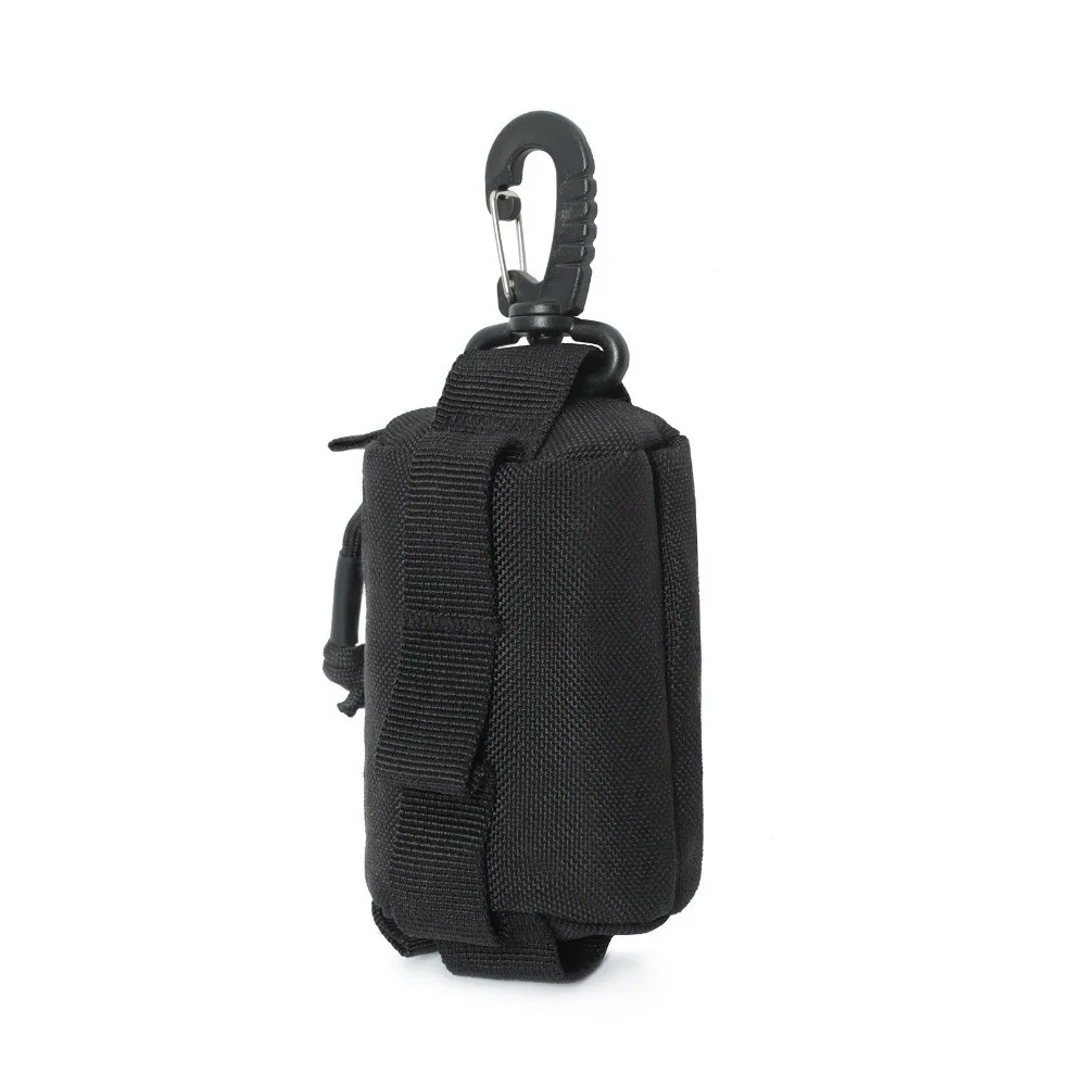 Small Men Sports Coin Purse Hanging Pouch Wear-Resistant Key Organizer Pouch Mountaineering Buckle Leisure Card Holder Men Male
