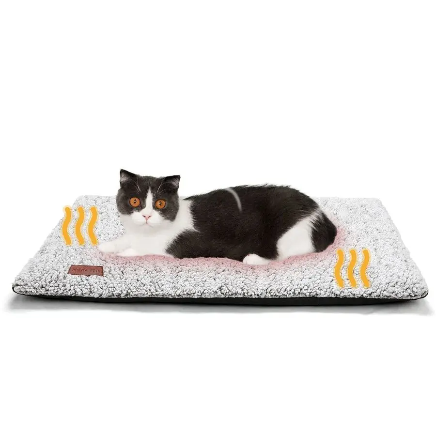 

Warming Cat Bed Self Heating Cat Dog Mat 24 x 18 inch Extra Warm Thermal Pet Pad for Indoor Outdoor Pets with Removable Cover No
