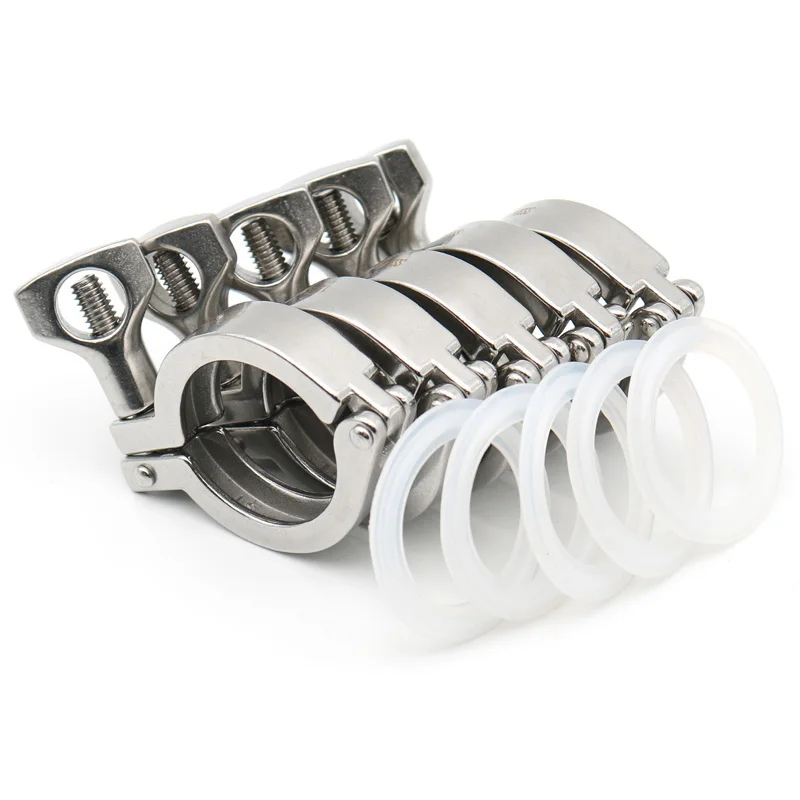 0.5 "1.5" 2 "3" 4 "50.5mm25.4mm34mm64mm91mm119mm 304 stal nierdzewna sanitarna Tri Clamp Clover do tulei Homebrew łączniki rurowe