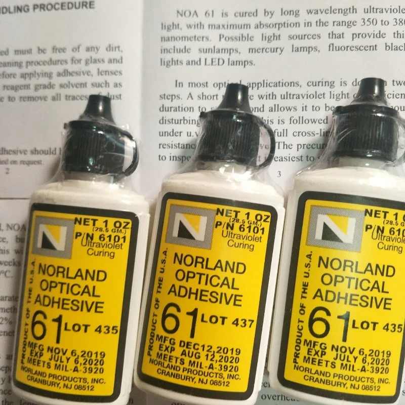 1 pcs Norland NOA61 ultraviolet UV glue/UV curing NOA61 glue