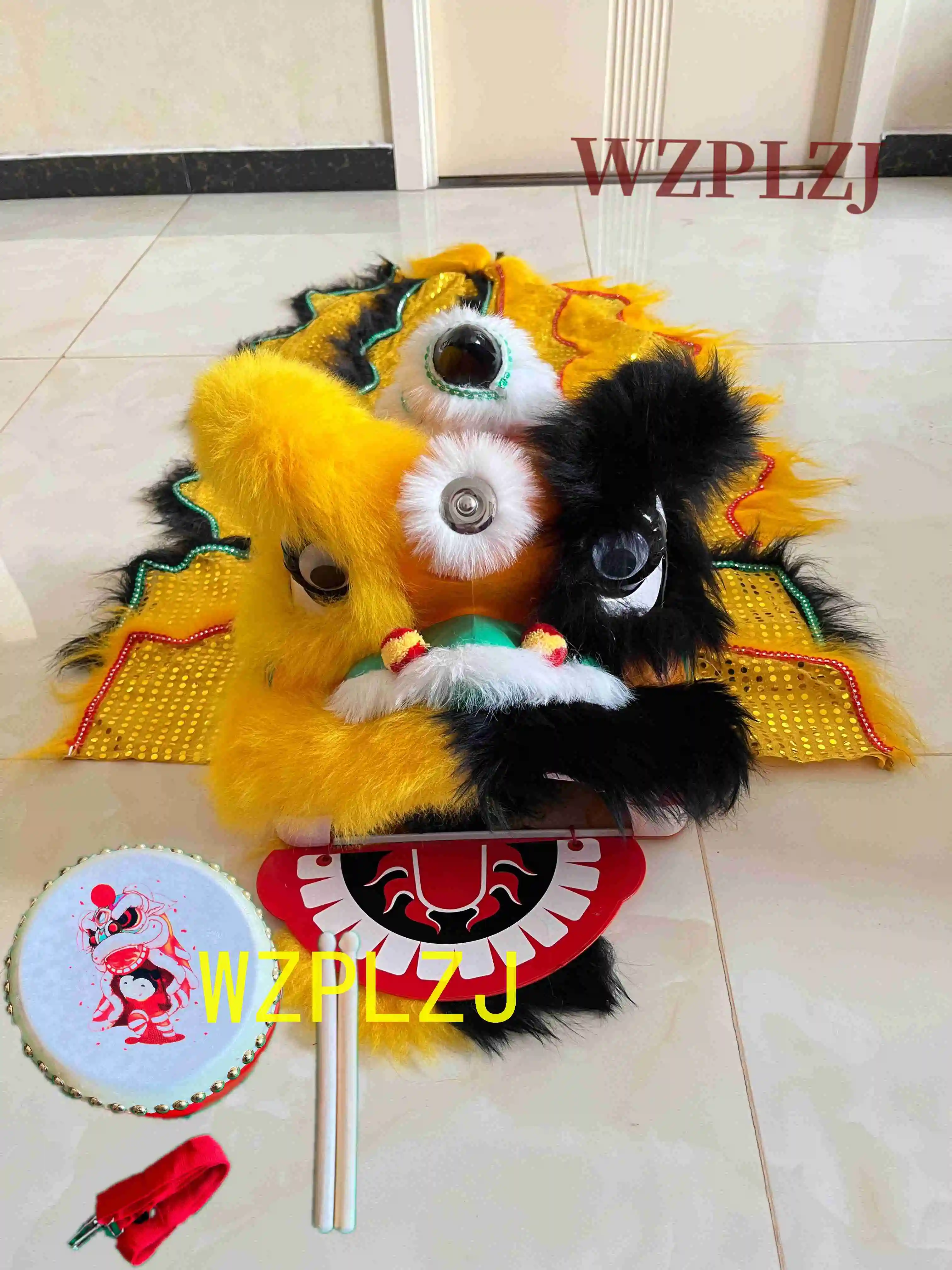 gift-party-12-inch-lion-dance-costume-drum-2-5-age-kid-children-wzplzj-performance-park-game-outdoor-even-mascot