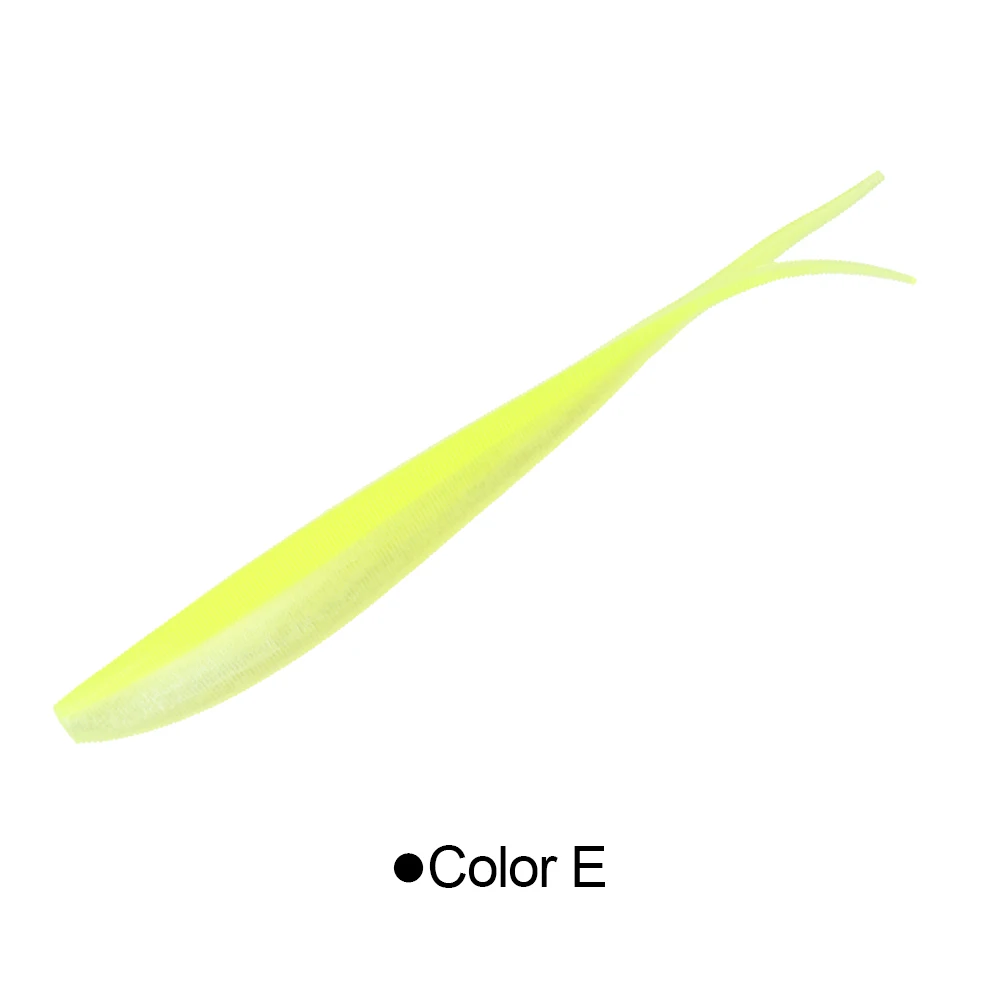 Spinpoler 2" 3" 4" weiche Angelköder Jerk Minnow Shad Drop Shot Soft Bait Swimbait Split Tail für Bass Forelle Pike Walleye Pesca