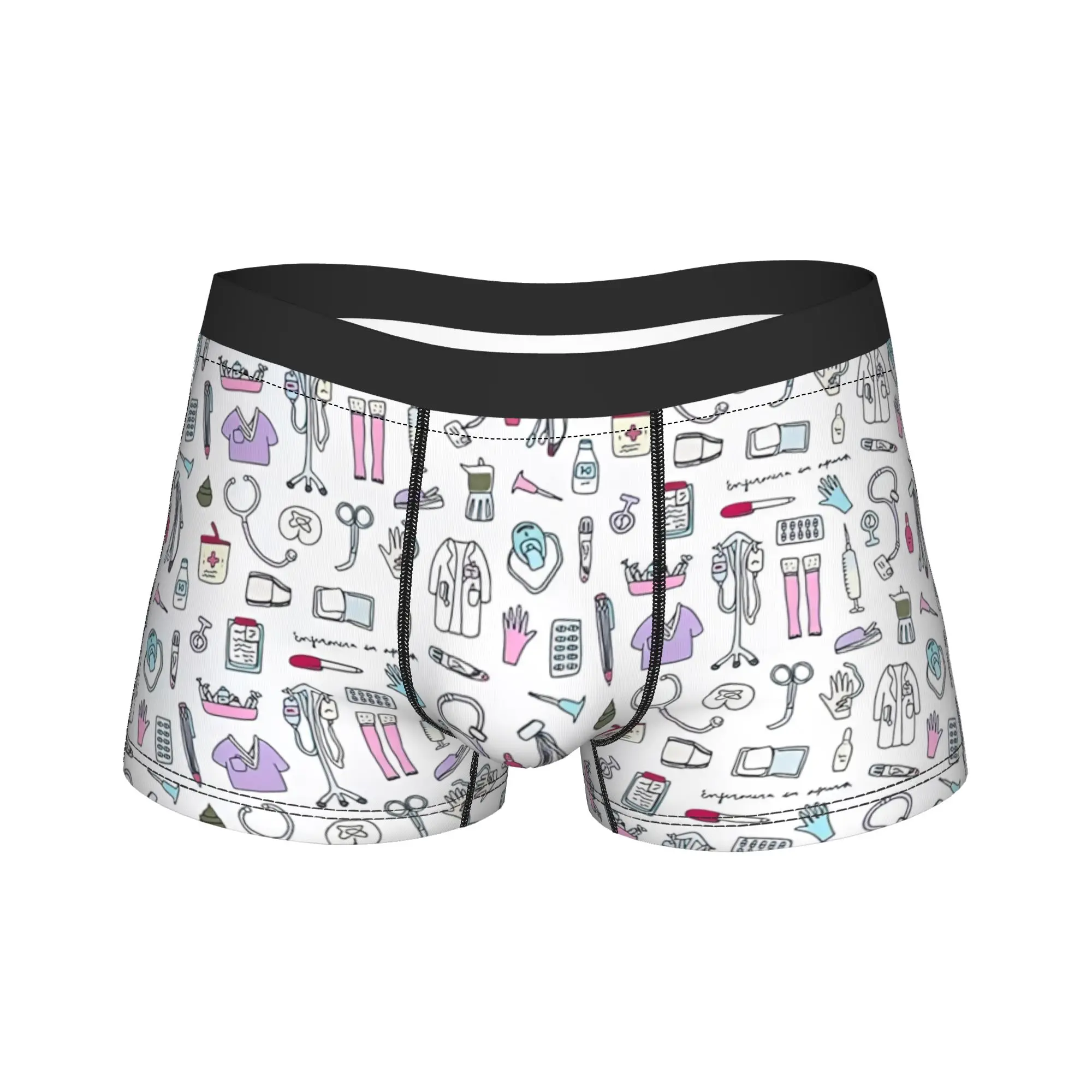 

Enfermera En Apuros Doctor Nurse Underwear Man Panties Printed Funny Trunk Hot Sale Boxer Brief Plus Size