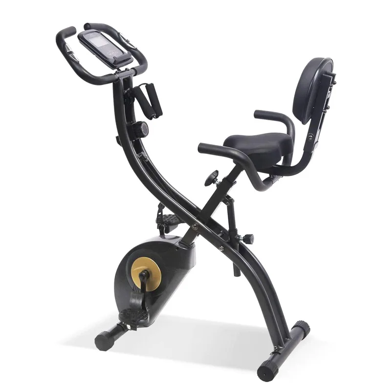 دراجة تمارين ثابتة داخلية جديدة لعام 2025 - حزام مغناطيسي قابل للتعديل للاستخدام المنزلي وتصميم قابل للطي في صالة الألعاب الرياضية #3