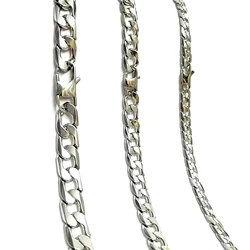 Stainless Steel Necklace 6/8/12mm Width Customize Length Men Curb Cuban Link Chain Punk Fashion Jewelry Factory Drop Shipping