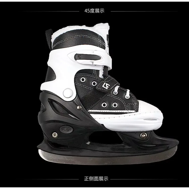 Bulk Wholesale Custom Adjustable Ice Skates Unisex Winter Outdoor Ice Sports Skating Footwear Support OEM Order