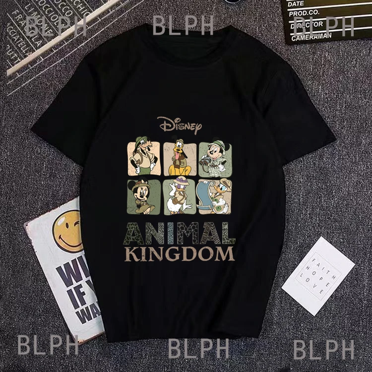 

Disney Co-branded Mickey Mouse T-shirt Parent-child Clothing Harajuku Style Printed Short-sleeved Adult Children's Sports Top