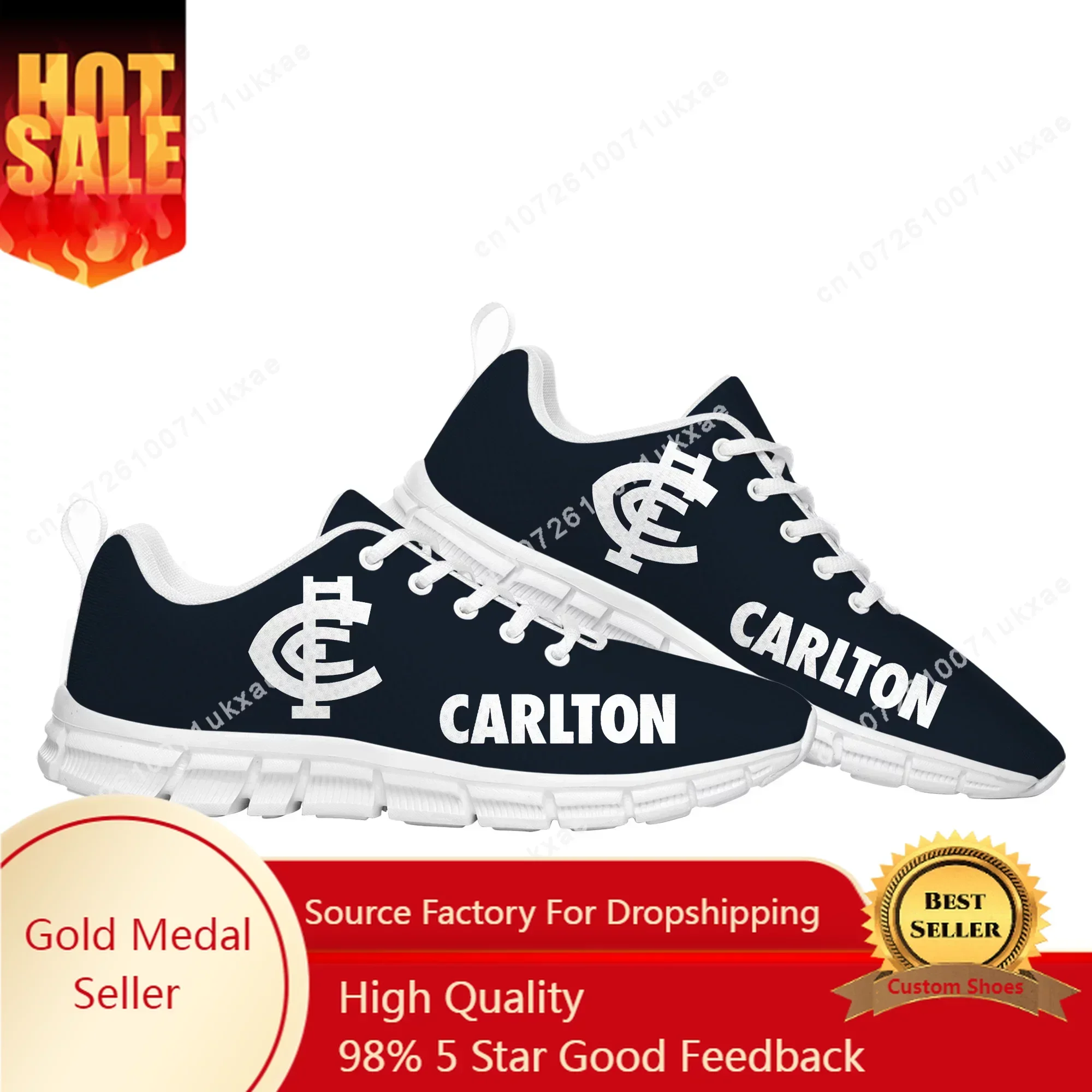 

Carlton Blues Australian Football Sports Shoes Mens Womens Teenager Kids Children Sneakers High Quality Sneaker Custom Shoes