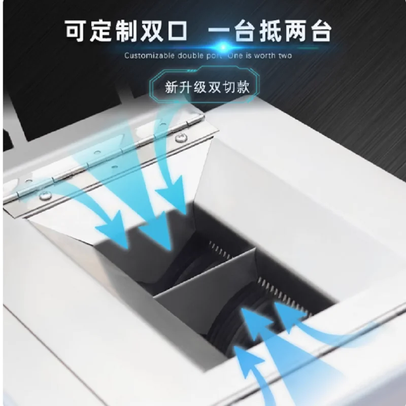 ماكينة تقطيع اللحوم الكهربائية العمودية لحم الدجاج الصغير من الفولاذ المقاوم للصدأ #5