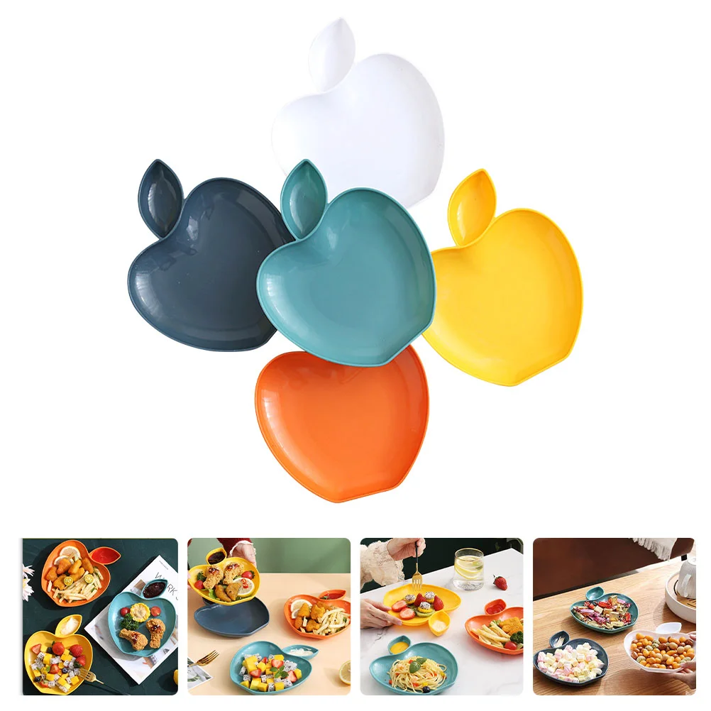 5 Pcs French Fries Apple Dumpling Plate Nut Trays Snack Platter Dessert Serving Dishes