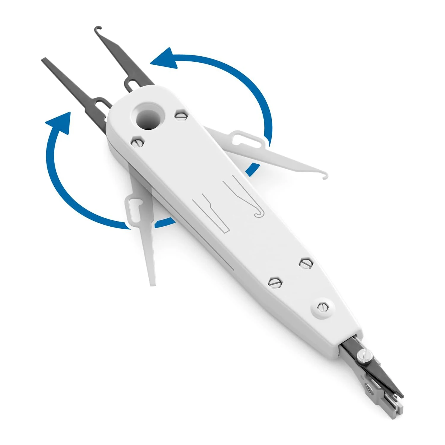 ZoeRax Punch Down Tool 110-Drahtschneider, Messer, Telekommunikationszange für Rj45 Keystone Jack, Netzwerkkabel, Telefonmodul, Patchpanel – Detail 2