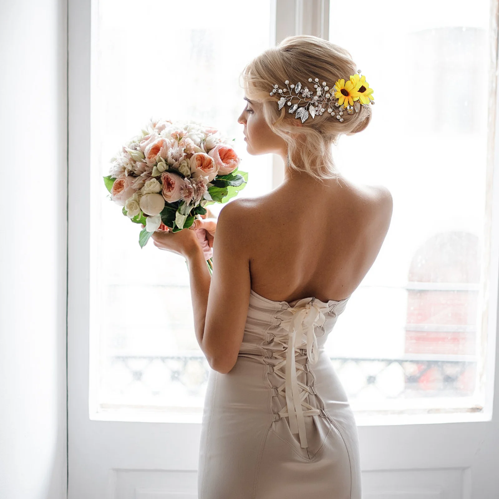 عصابة رأس أنيقة لحفلات الزفاف وحفلات الزفاف وحفلات أعياد الميلاد وحفلات الزفاف وحفلات الزفاف وحفلات أعياد الميلاد وحفلات الشعر للنساء #4