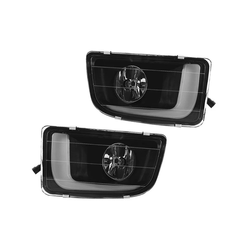 1 set For ISUZU D-MAX DMAX 2014 2015 LED DRL Daytime Running Lights 12V ABS Fog Lamp Cover with turn signal