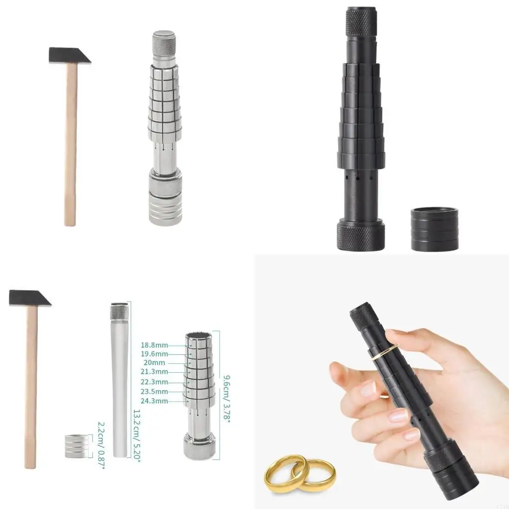 

Удлинительные кольца обручального кольца, серебристый, черный, мини-инструмент, простой в эксплуатации, прочный, портативный,