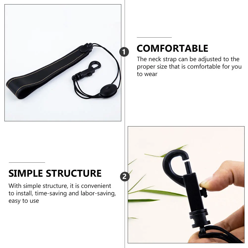 

Adjustable Saxophone Neck Strap Sturdy Sax Neck Belt for Alto Tenor Soprano Saxophone Practice Performance